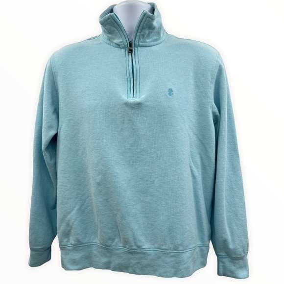 Izod 1/4 Zip Long Sleeve Pullover Size M - Picture 1 of 6